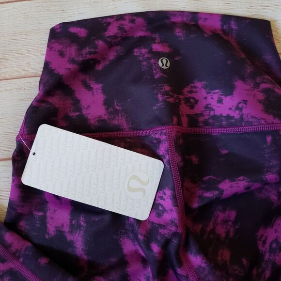 Lululemon Wunder Under Crop II Breezie Regal Plum Leggings Yoga Outdoor Athletic - Picture 9 of 11